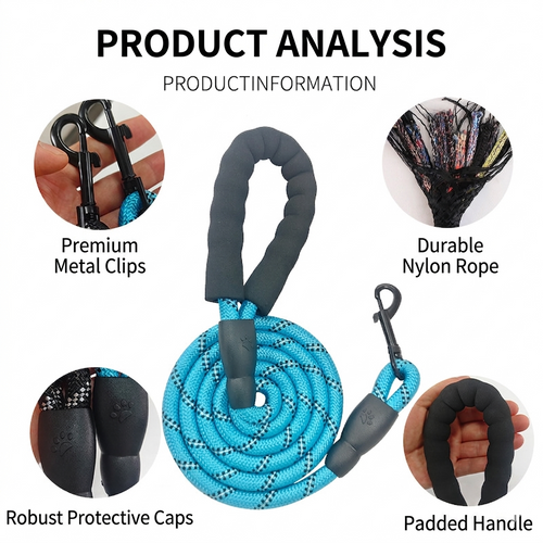 NexaLeash Tactical Bungee Dog Leash, Heavy Duty Shock Absorbing Lead for Training & Hiking